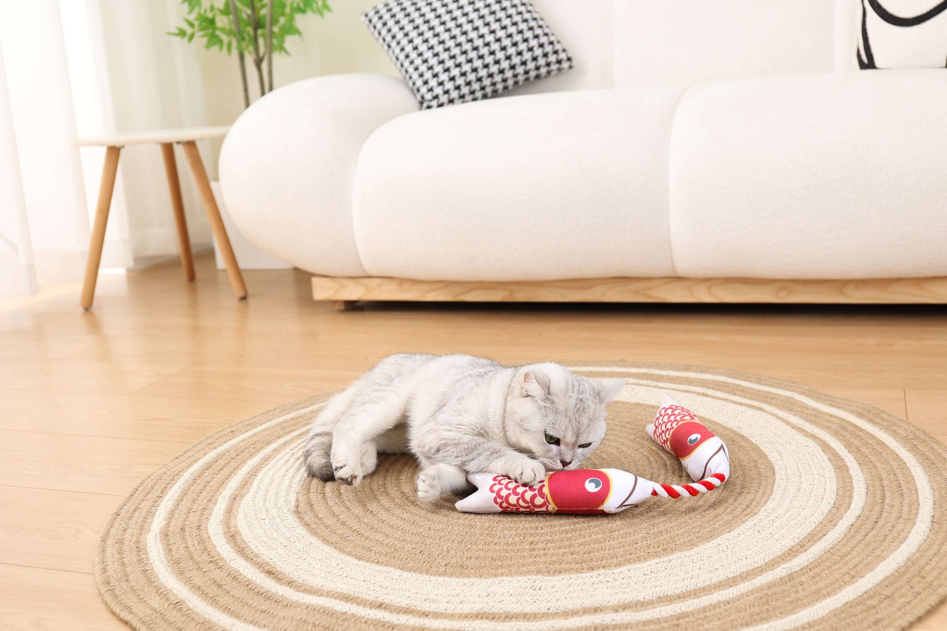 Natural Jute Round Area Rug - Stylish & Durable