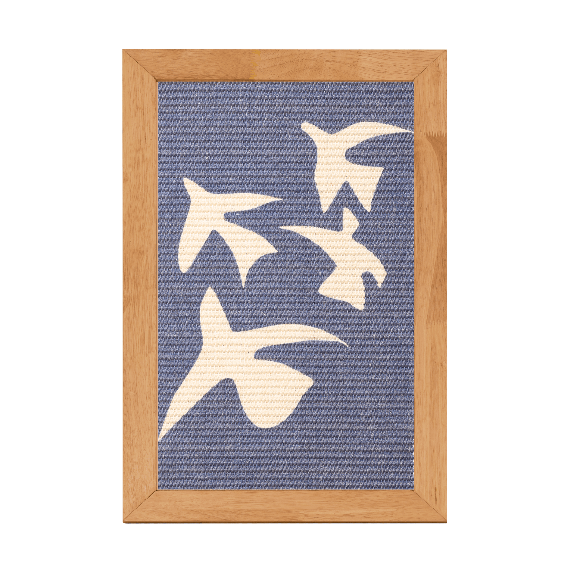 Stylish sisal art frame scratcher featuring bird designs for cats, perfect for scratching and relaxing.