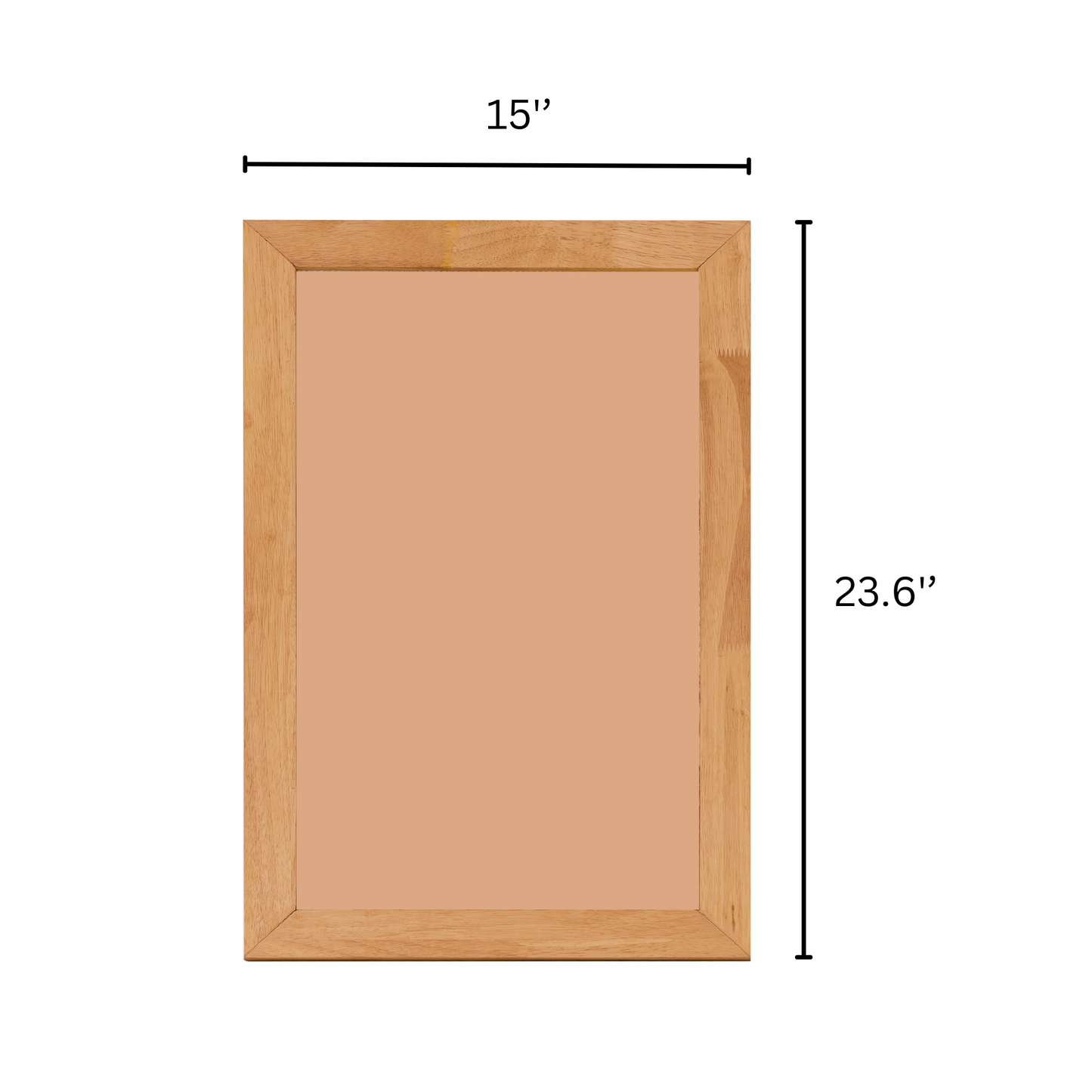 Elegant wooden art frame measuring 15" x 23.6", designed for durability and sophistication in any living space.