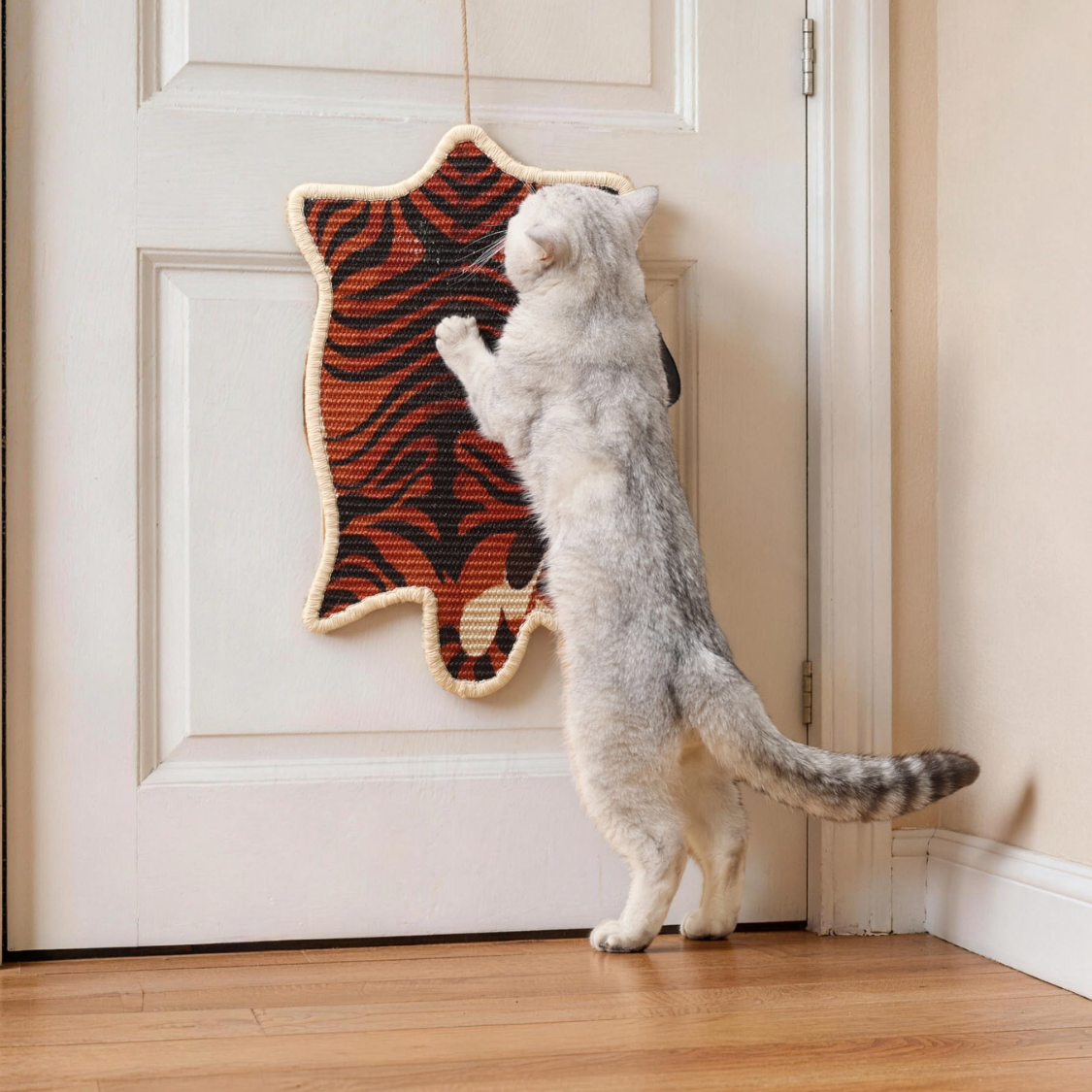 Tiger Print Natural Sisal Cat Scratching Mat
