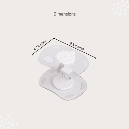 Multi-Angle Adjustable Feeding Stand dimensions: 6.3 inches by 4.7 inches, designed for optimal cat dining experience.