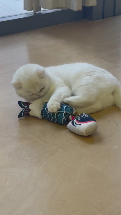 Interactive Japanese-style Catnip Fish Toy